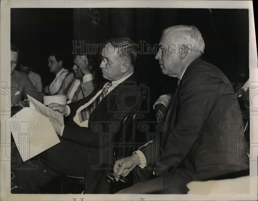 1935 Press Photo Charles H. Gibson testifies in Washington D.C. - nee23143
