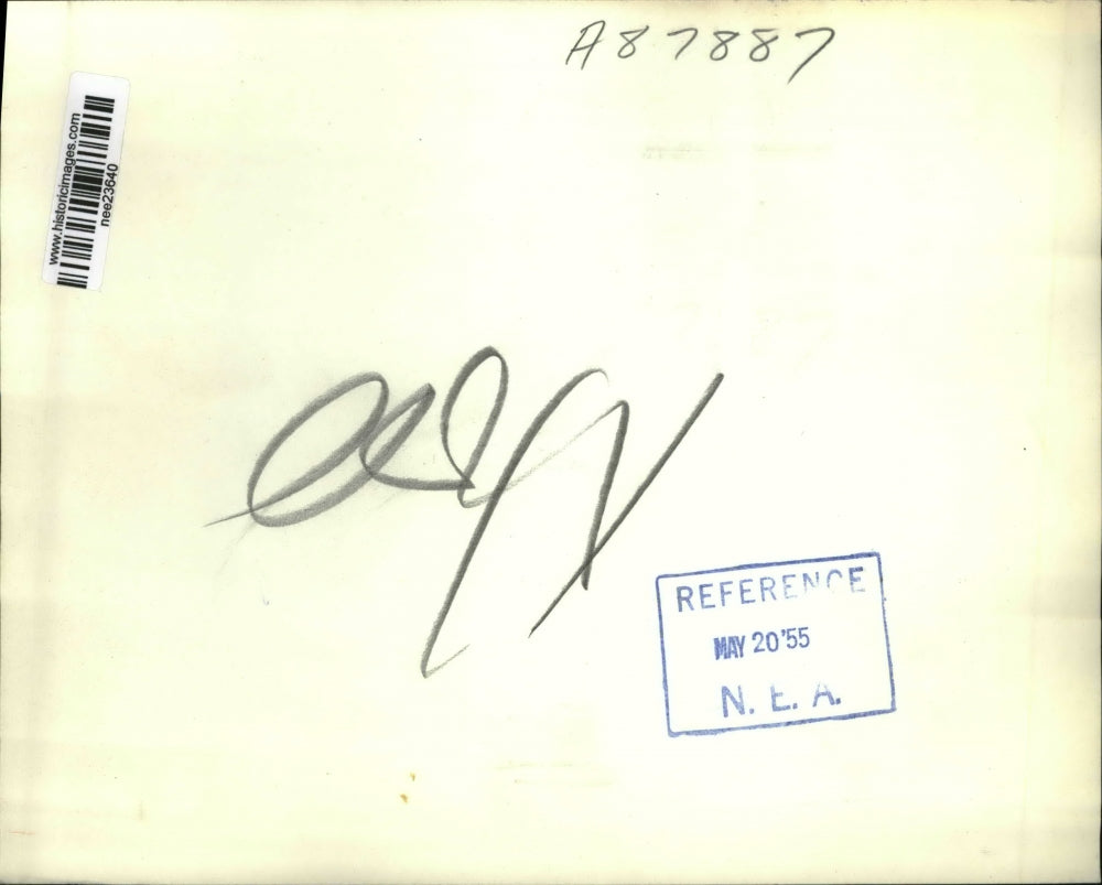 1955 Press Photo Robert Blair Executive Vacuum Can Comp & Insurance Salesman