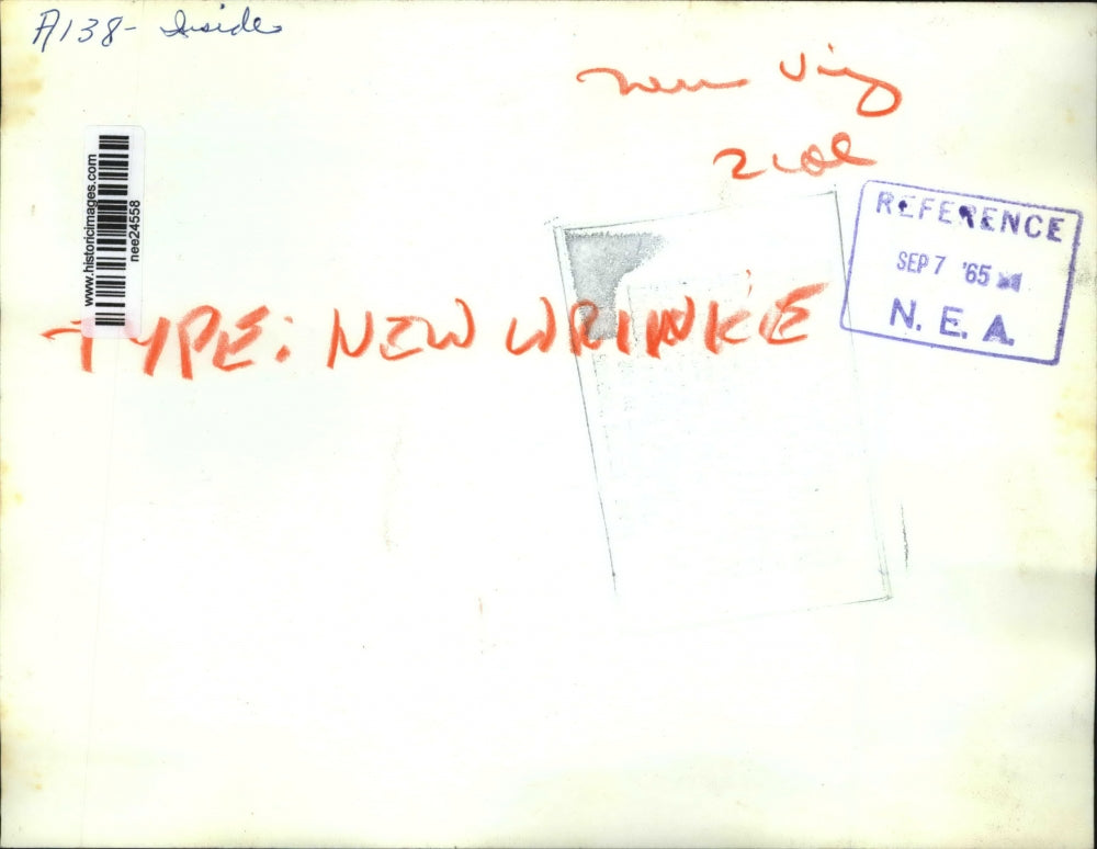 1965 Press Photo Dashboard shows car's distance in meters as well as speed