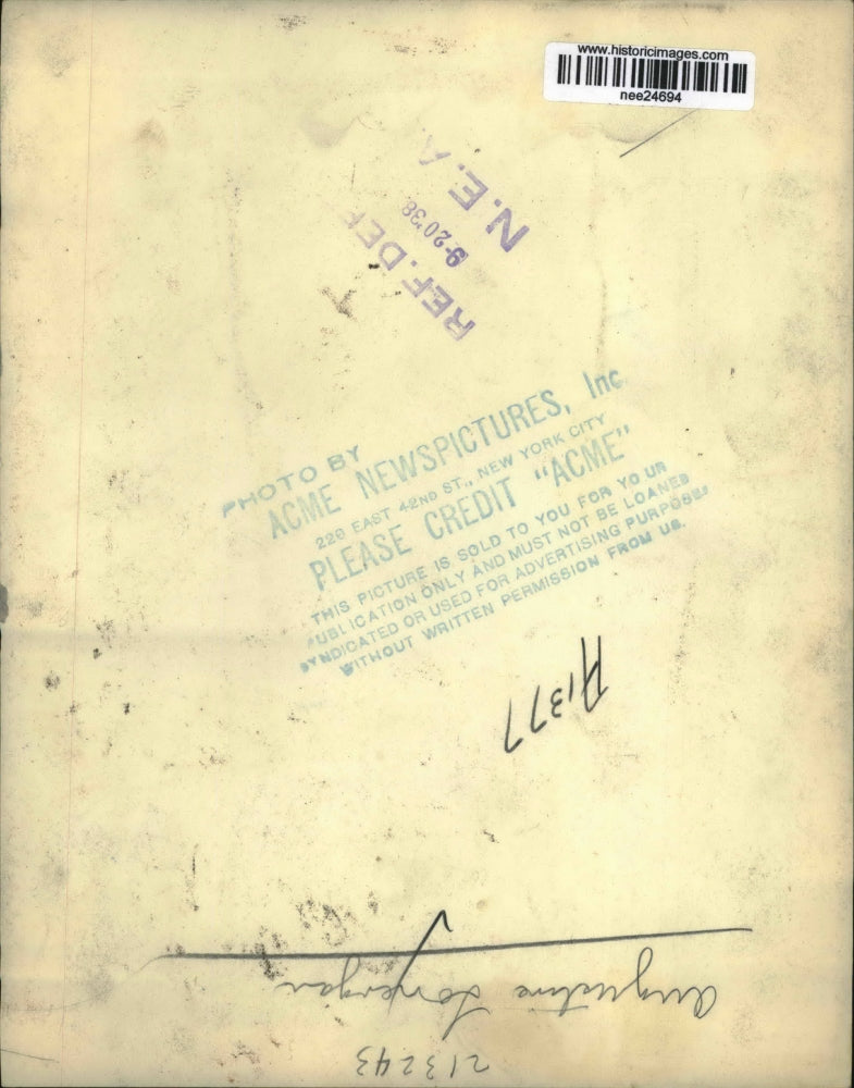 1938 Press Photo Augustine Lonengan - nee24694