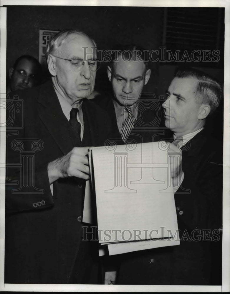 1940 Press Photo Dr. Samuel Barnes, J.M. Clements and Ray Eberhard - nee24945