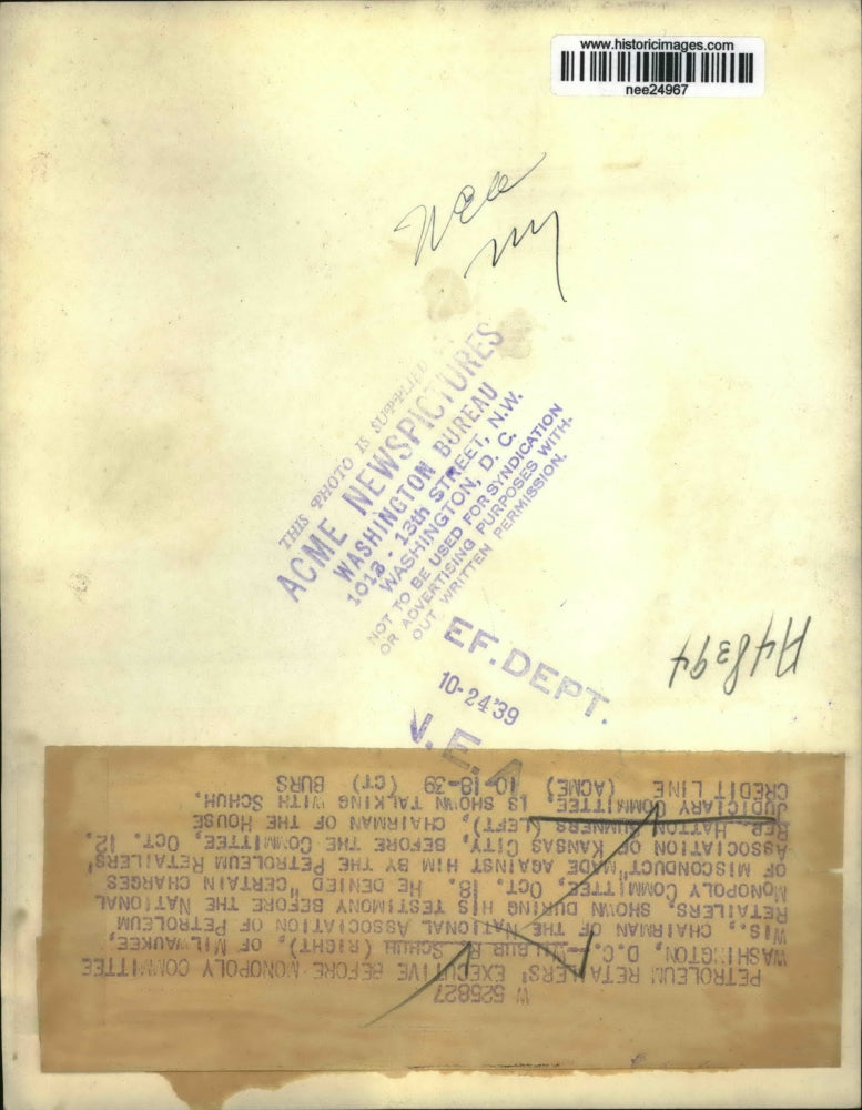 1939 Press Photo Wilbuer Schuh, National Association of Petroleum Chairman