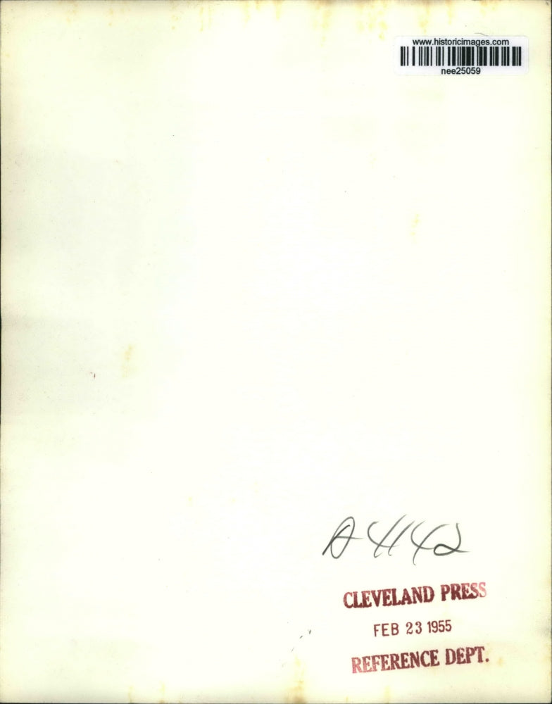 1955 Press Photo Scene at the streets of Sidney, Nebraska as the snow falls