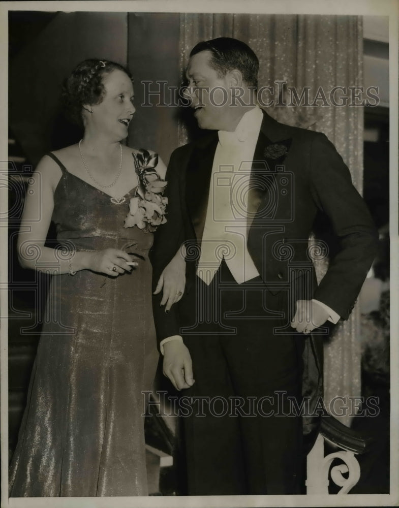 1936 Press Photo Mr. and Mrs. Stuart Wing - nee25073