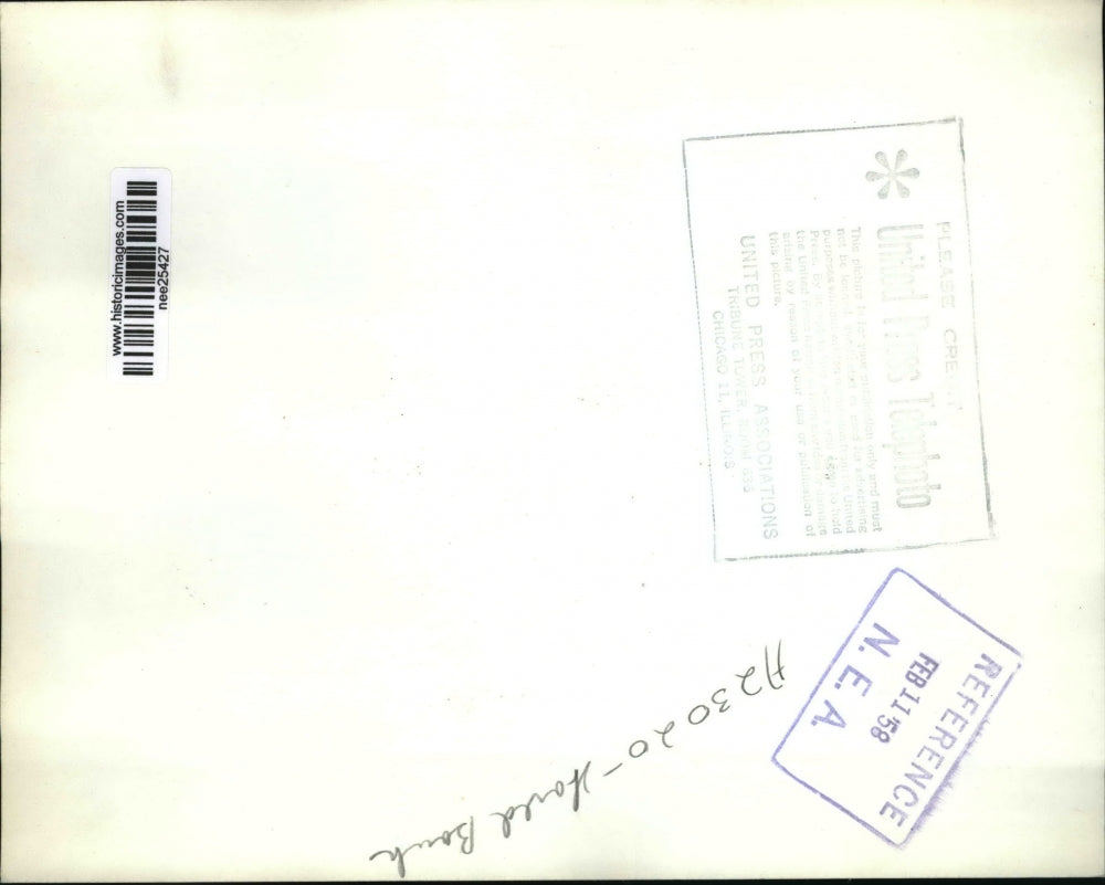 1958 Press Photo World Bank load signed by Manuel S. Valladares, H. Draper Jr.