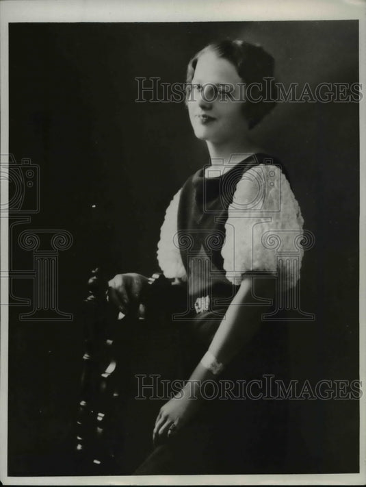 1933 Press Photo MIss Jane Culbertson of Washington DC to debut on Thanksgiving