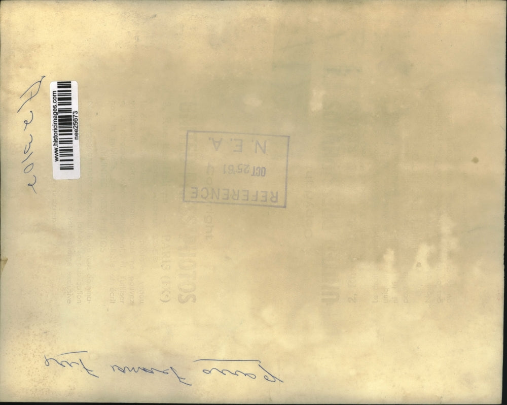 1961 Press Photo Tragic Fire in Paris Halles Food Market 6 Dead - nee25673