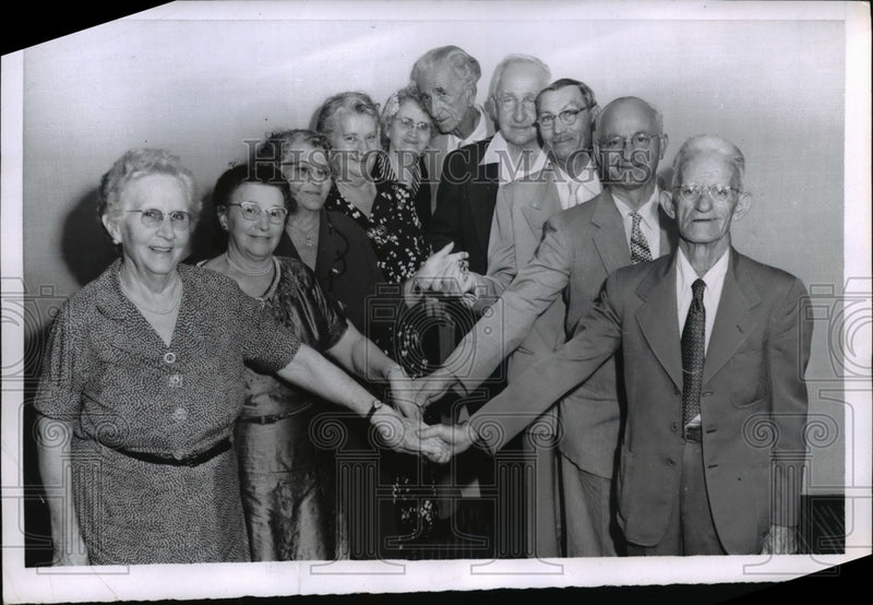 Load image into Gallery viewer, 1955 Press Photo Mr. &amp; Mrs. John Norton, Mr. and Mrs. Heldsman, Mr &amp; Mrs. Sholes
