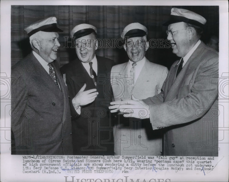 Load image into Gallery viewer, 1954 Press Photo C.E. Wilson, RMG Summerfield, Sec Interior Douglas McKay
