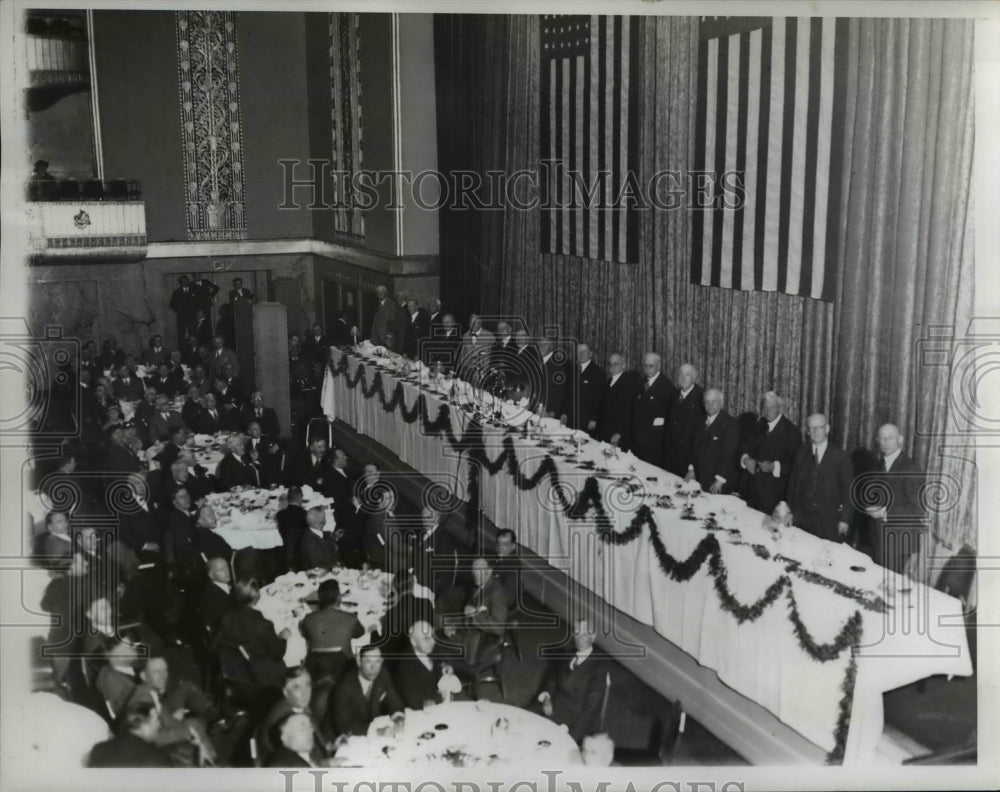 1935 Press Photo The secretary of the interior spoke at the luncheon meeting