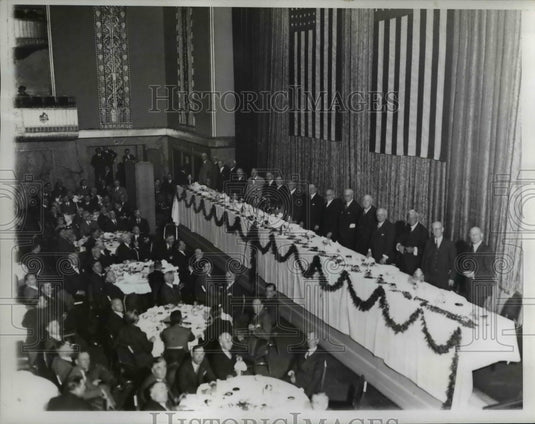 1935 Press Photo The secretary of the interior spoke at the luncheon meeting