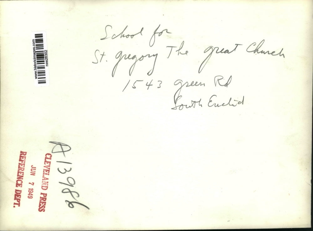 1949 Press Photo School for St. Gregory the Great Church. Ohio - nee26302