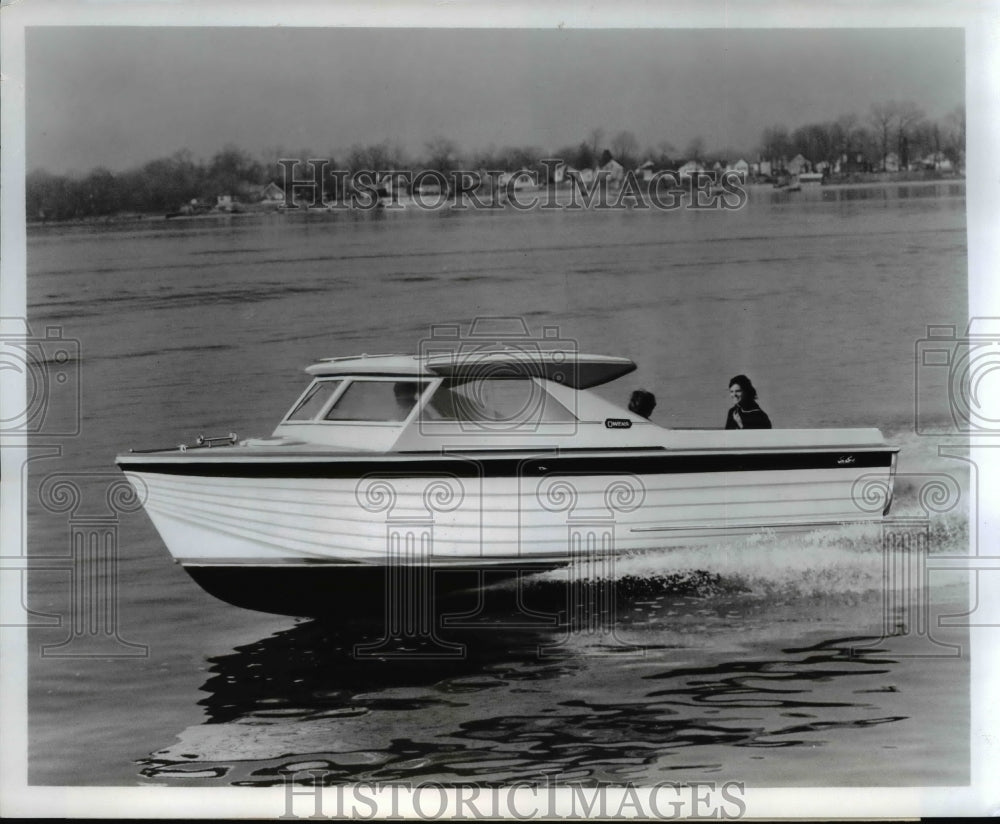 1965 Press Photo Wildcat boat added by Brunswick Corporation-24' Sea Skiff