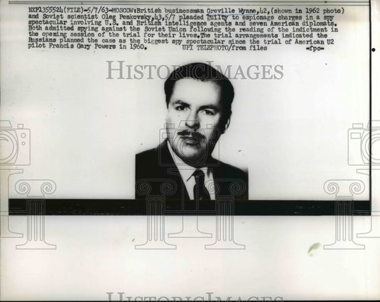 1963 Press Photo British businessman Greville Wynne - nee26510