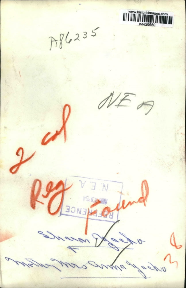 1954 Press Photo Mrs Anna Yacko and Sharon Yacko