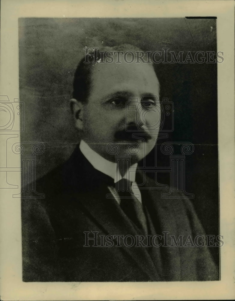 1923 Press Photo Dr. Honorio Pueyredon, newly appointed Minister of Argentine