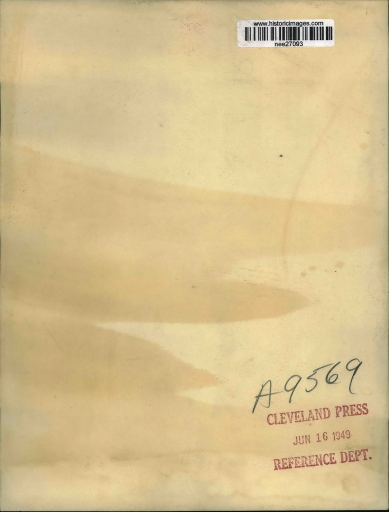 1949 Press Photo Polio Victim in iron lung