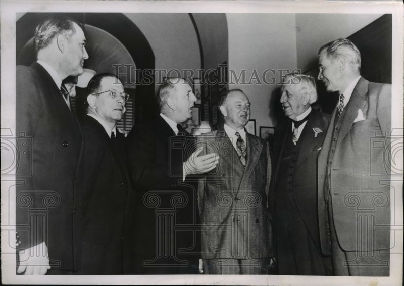 Load image into Gallery viewer, 1950 Press Photo Senators Richard B Russell John Stennie, Allen Ellender
