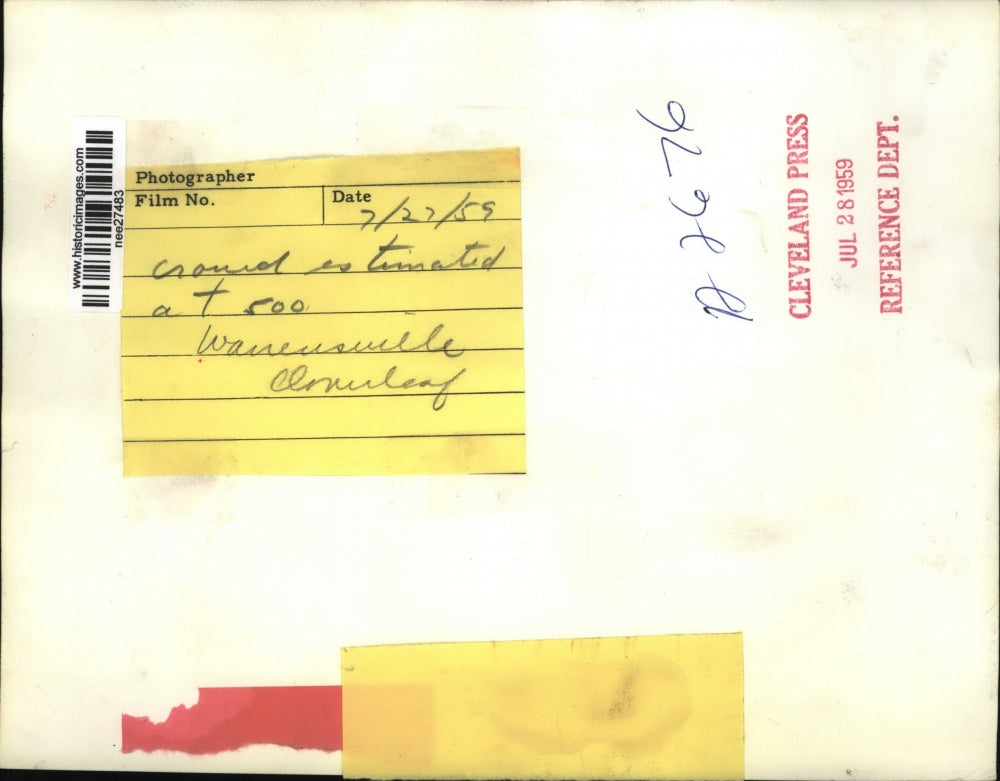 1959 Press Photo Warrensville Cloverleaf Crowd of 500