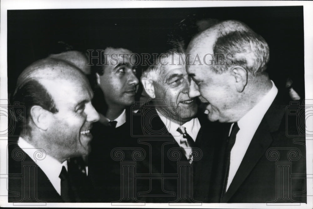 1967 Press Photo State Secretary Dean Rusk, Nicanor Costa Mendez, Edwin Martin