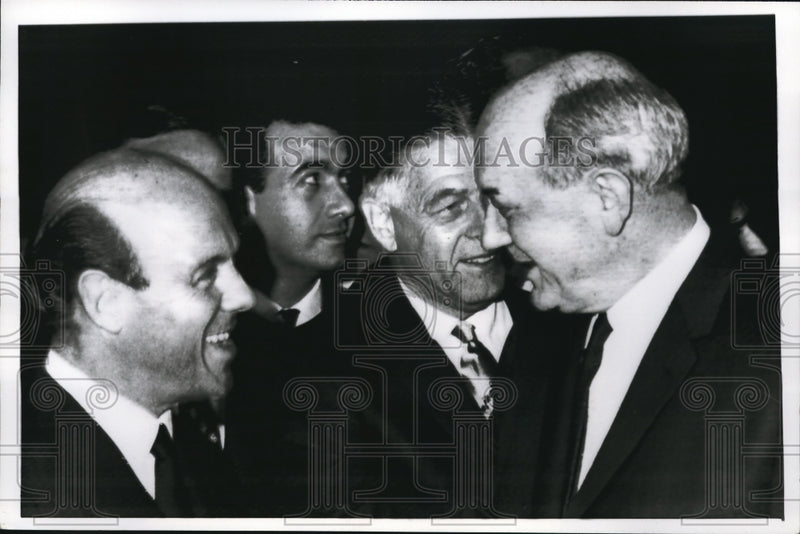 Load image into Gallery viewer, 1967 Press Photo State Secretary Dean Rusk, Nicanor Costa Mendez, Edwin Martin
