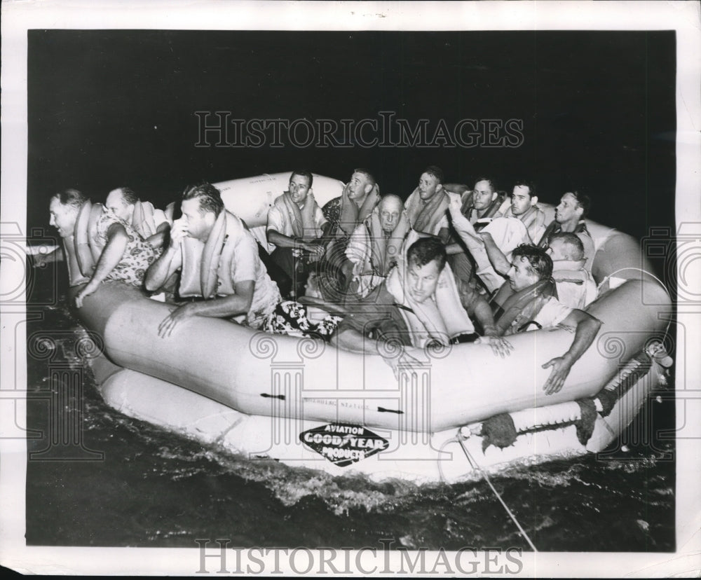 1953 Press Photo Goodyear Survival Rafts - nee28171