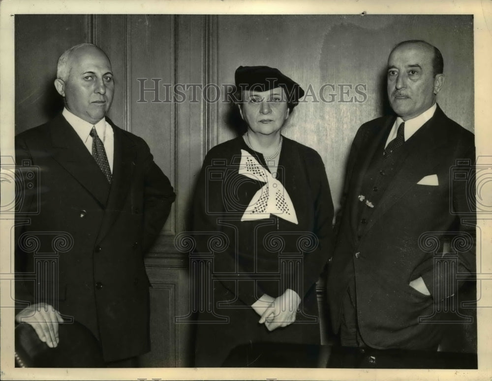 1937 Press Photo James H. Rand and Frances Perkins reach agreement - nee28816