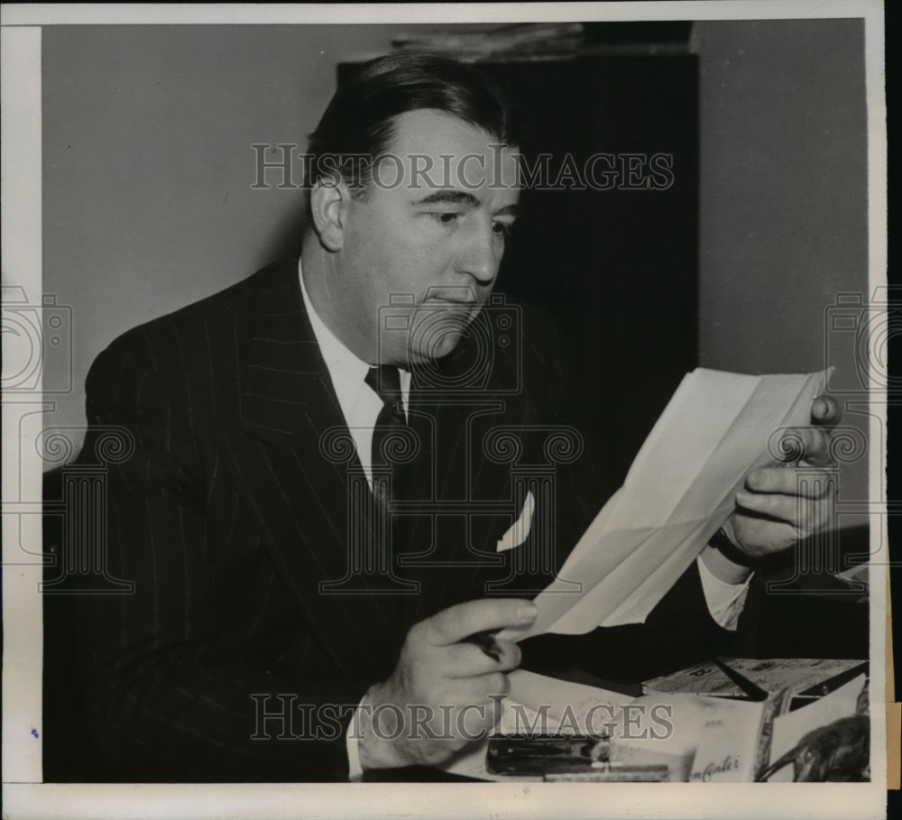 1939 Press Photo Washington, DC Jennings Randolph becomes Chairman of the house