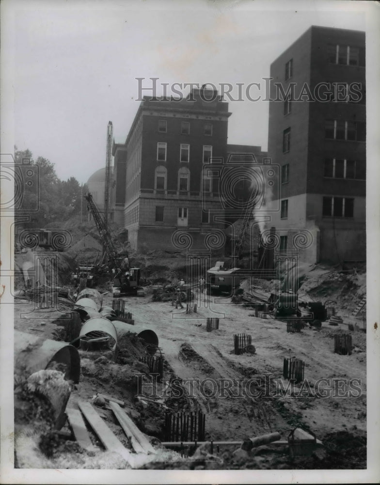1957 Press Photo Mt. Sinas Has Construction - nee29155
