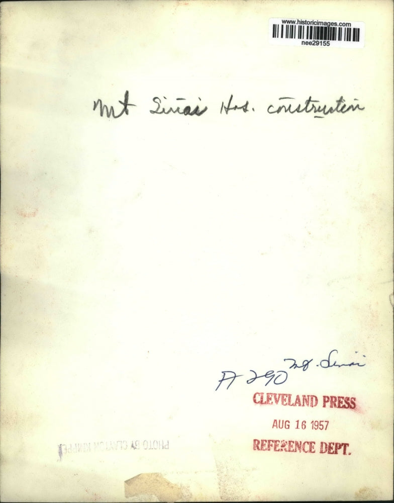 1957 Press Photo Mt. Sinas Has Construction - nee29155