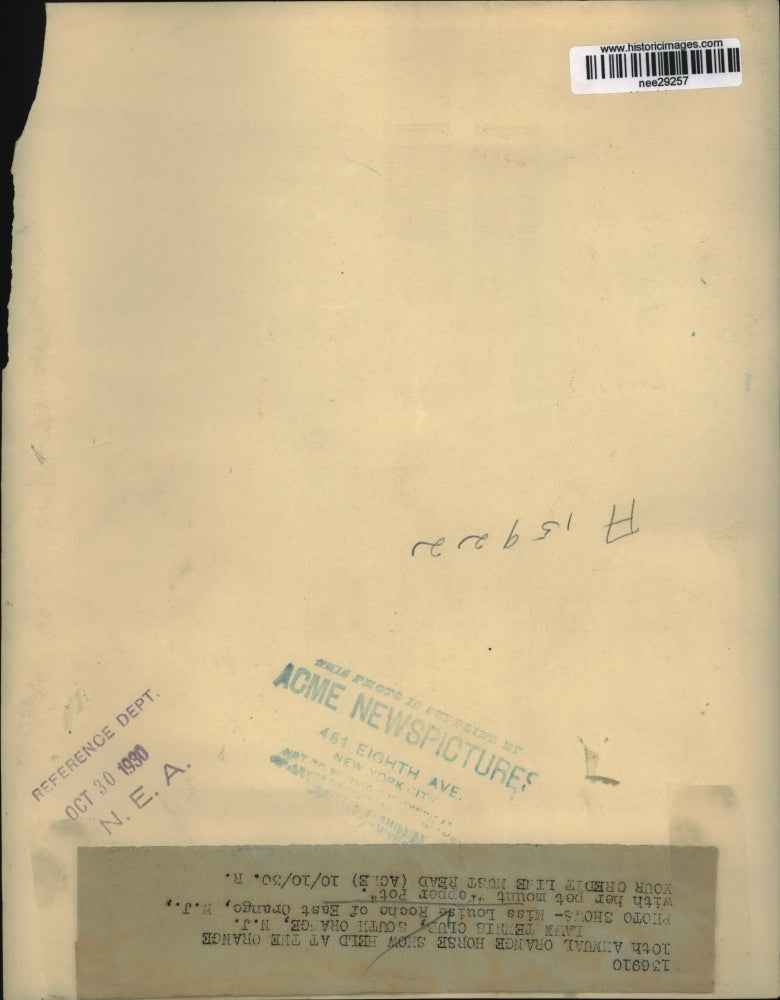 1930 Press Photo Miss Louise Rocho with her mount Pepper Pot