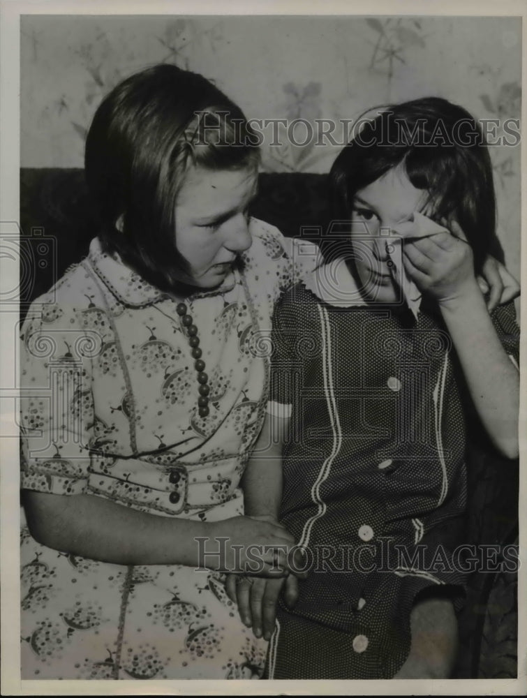 1938 Press Photo William Rosseau's children Geraldine and Sarah - nee29259