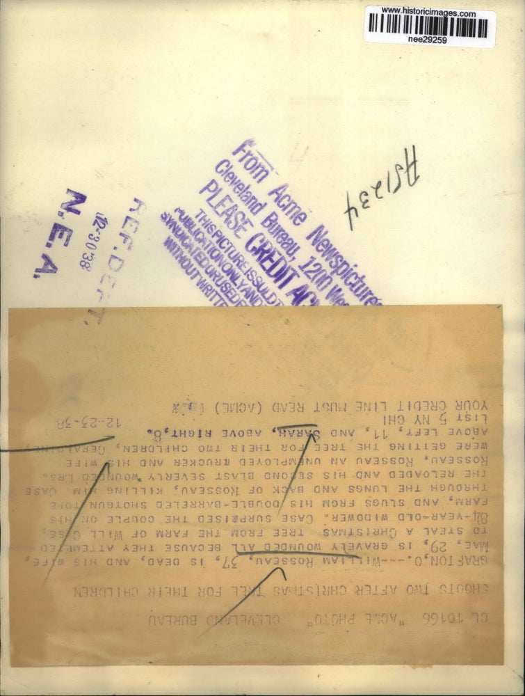 1938 Press Photo William Rosseau's children Geraldine and Sarah - nee29259