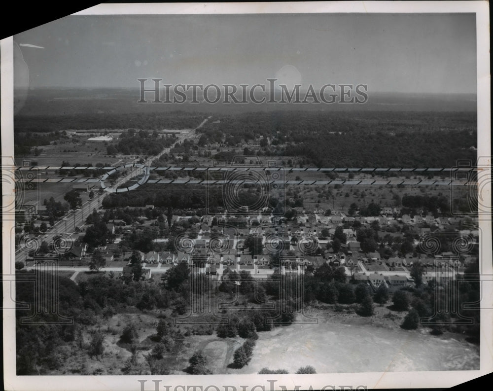 1955 Press Photo Soal Center Facing South Proposed Center and Housing