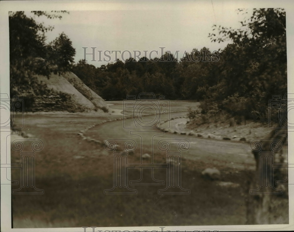 1936 Press Photo The Picnic grounds at the new Metro park in Euclid Ohio