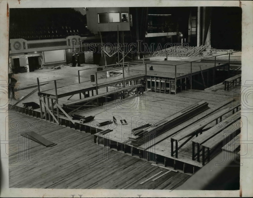 1936 Press Photo Public Hall repairs