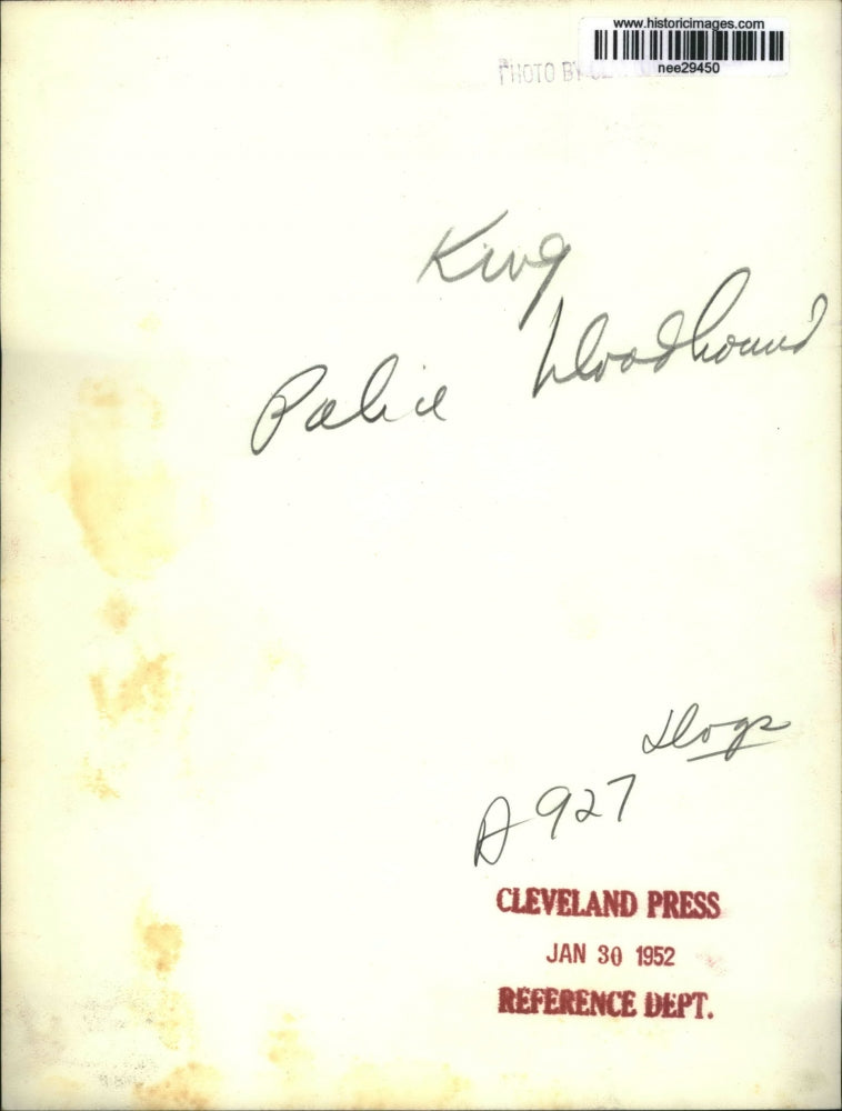 1952 Press Photo King, the Police Bloodhound - nee29450