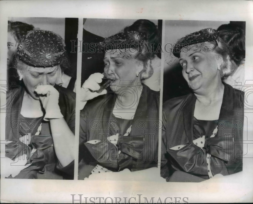 1954 Press Photo Mrs. Aleen Ragen, mother of Maureen, fiancee of the late Thorne