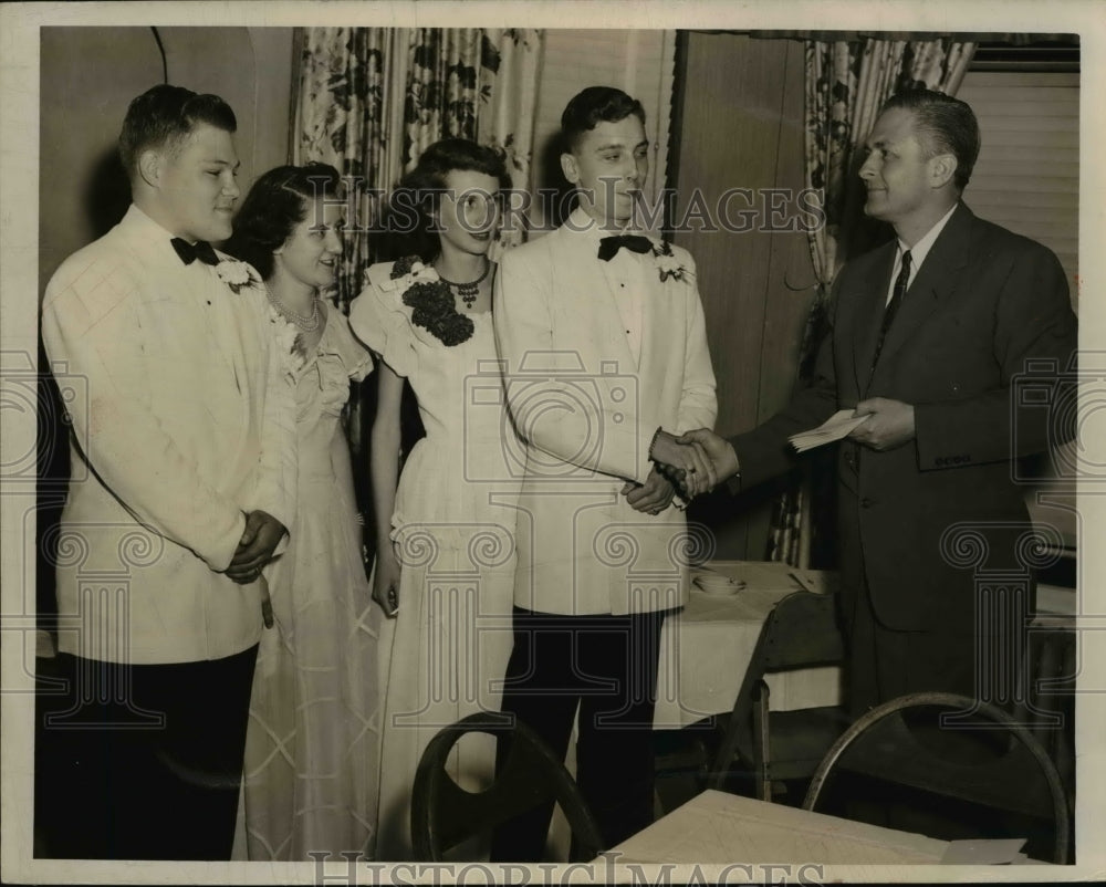 1950 Press Photo Geo Lockman, Jane Hayer, Lightner, Nichols, Dan Barris