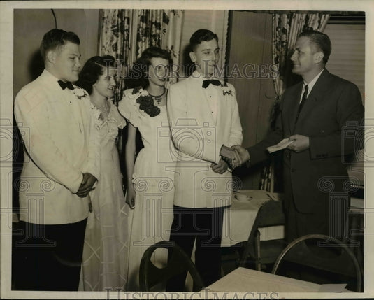 1950 Press Photo Geo Lockman, Jane Hayer, Lightner, Nichols, Dan Barris