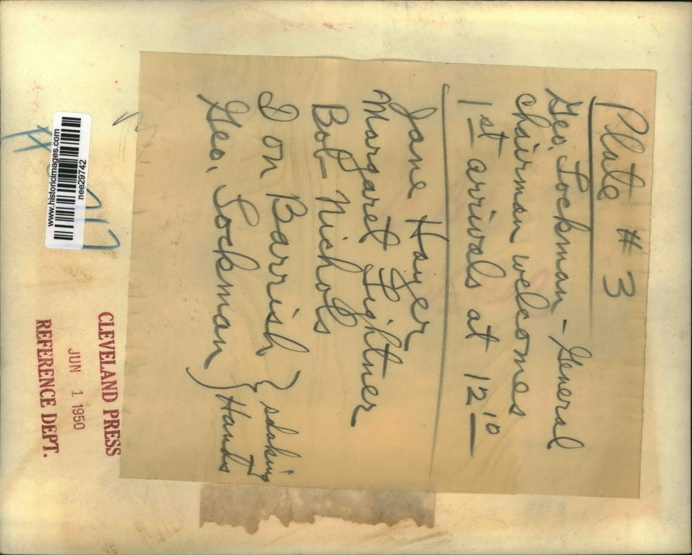 1950 Press Photo Geo Lockman, Jane Hayer, Lightner, Nichols, Dan Barris