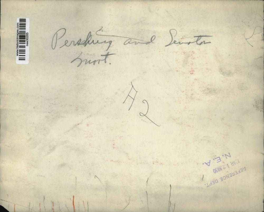 1930 Press Photo Pershing and Senator - nee30205