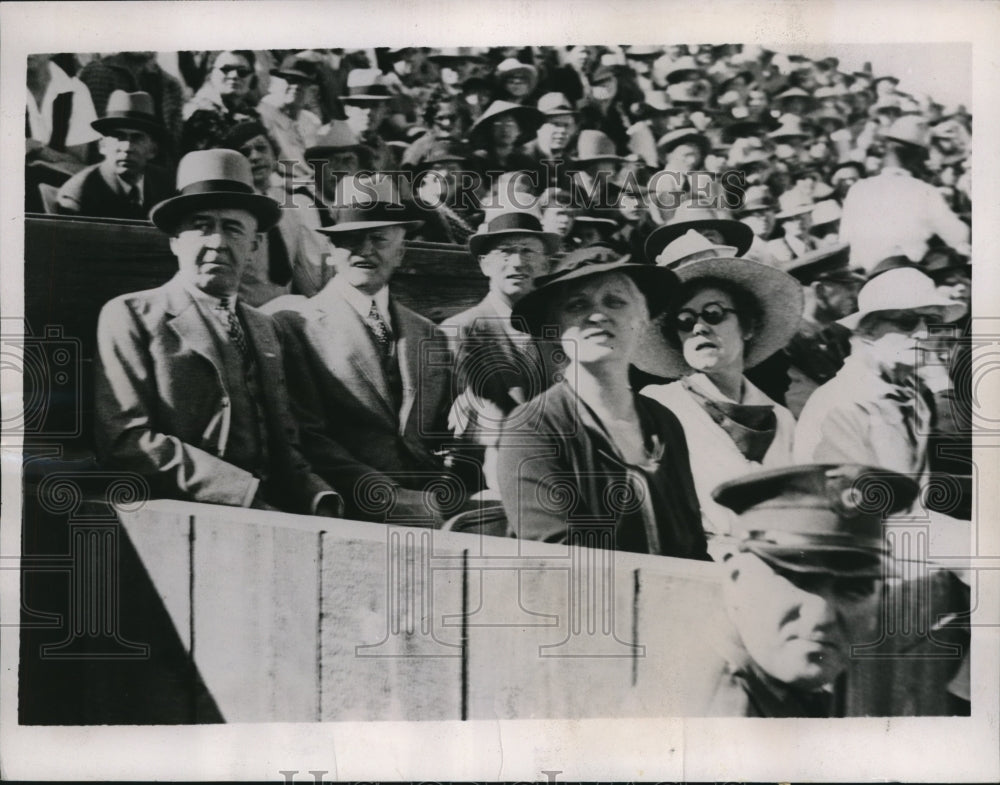 1936 Press Photo Gen. John J Pershing and sister Miss May Pershing in Arizona