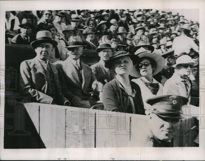 Load image into Gallery viewer, 1936 Press Photo Gen. John J Pershing and sister Miss May Pershing in Arizona
