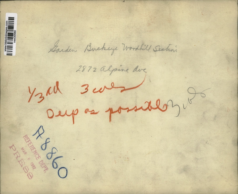 1932 Press Photo Garden Bukeye Woodhill - nee30560