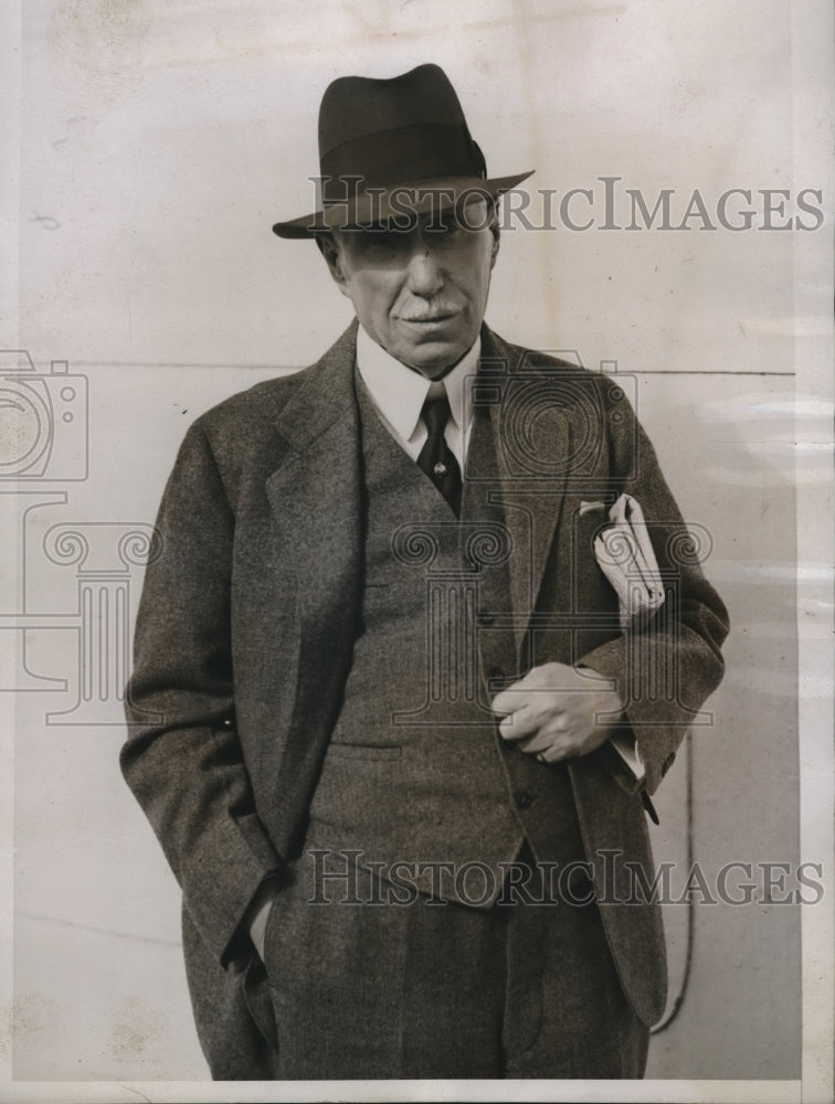 1935 Press Photo Dr.Park Lewis,Vice President of Prevention of Blindness Society