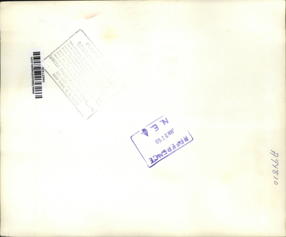 1969 Press Photo Charles Koen and phillip Hutchings arrested, assembly charges