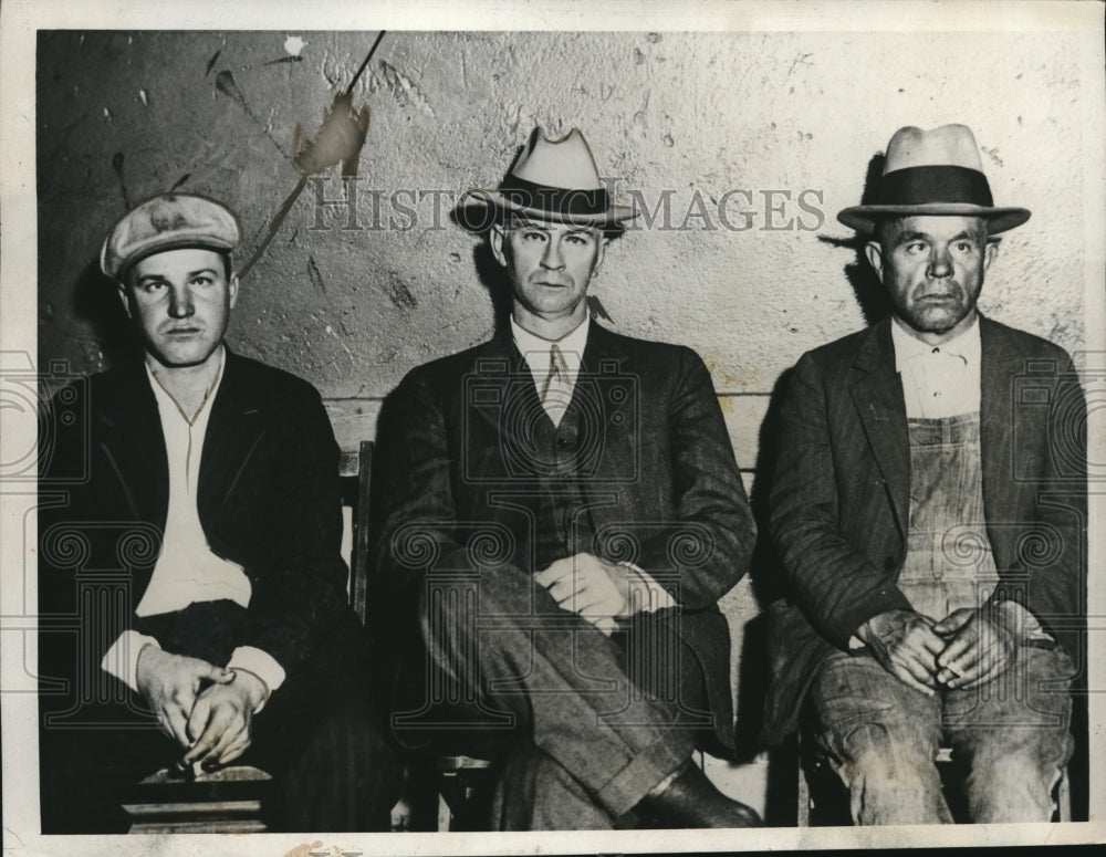 1931 Press Photo Paul Scheidt and Lacy Browning confess to Donnelly Kidnapping