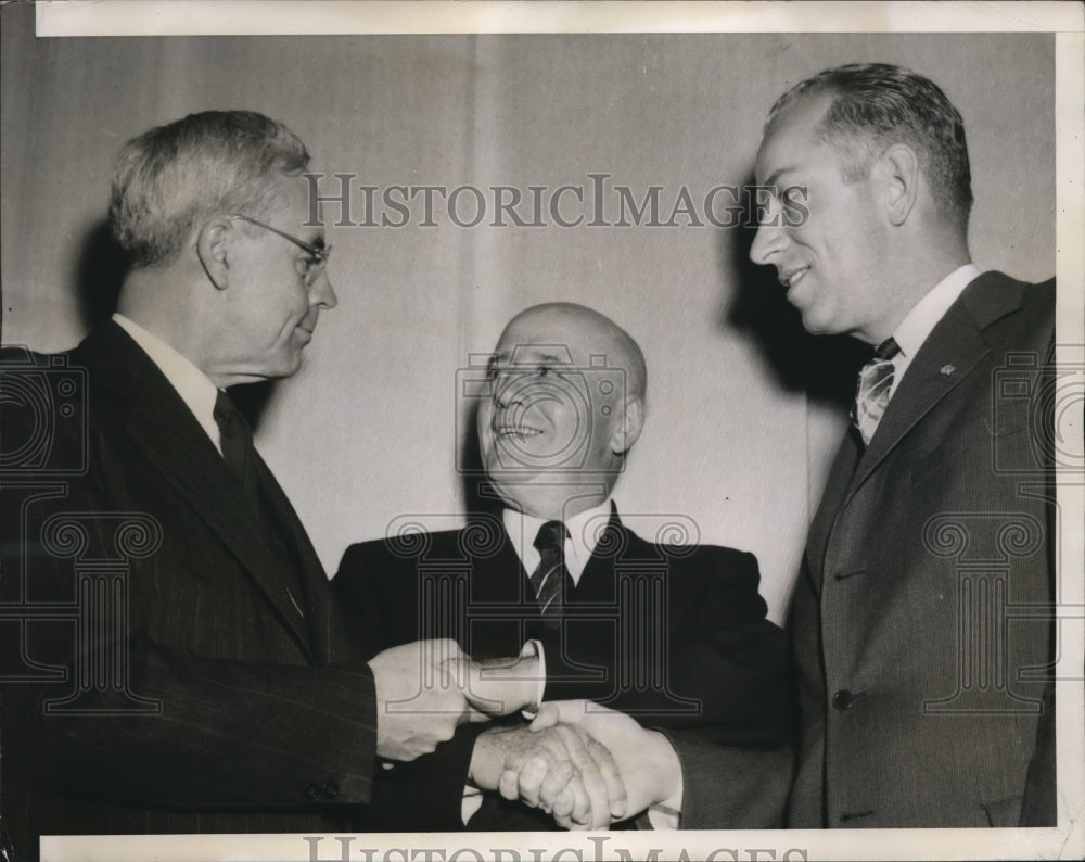 1942 Press Photo Sam Rayburn,C. Jasper Bell, and Enos A. Axtell - nee31670
