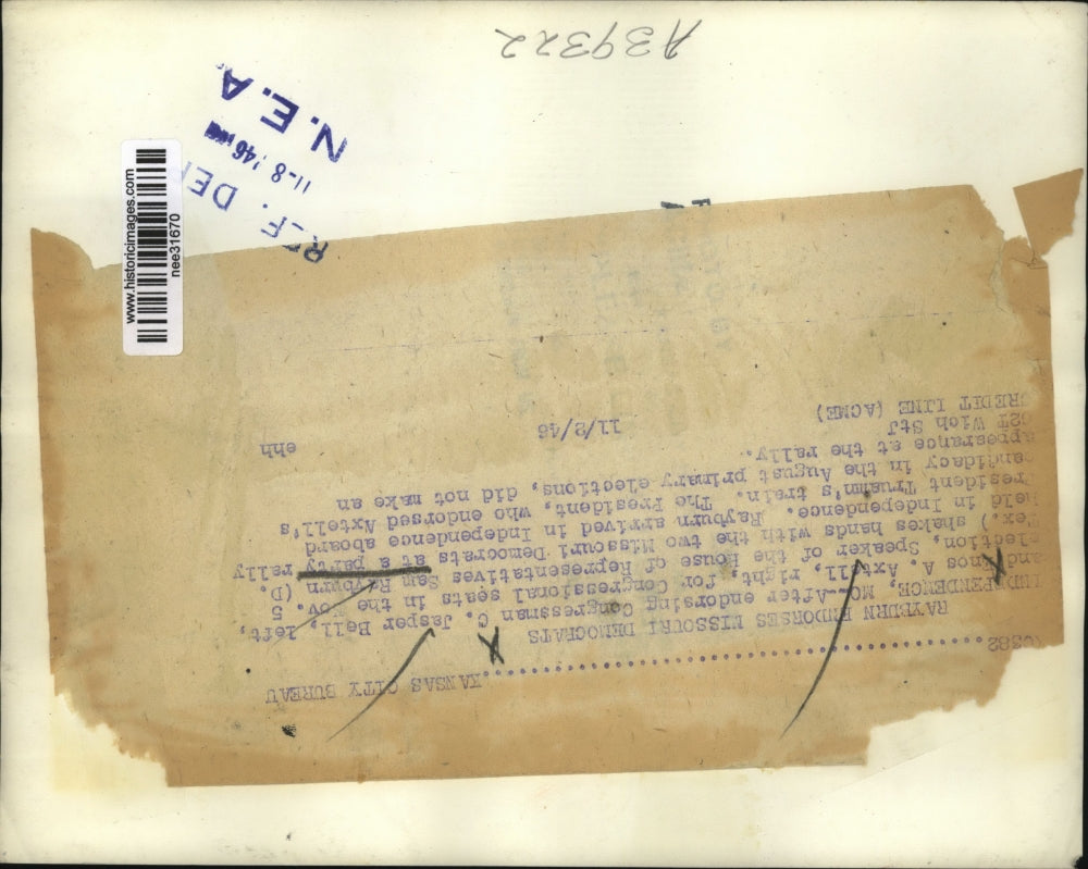 1942 Press Photo Sam Rayburn,C. Jasper Bell, and Enos A. Axtell - nee31670